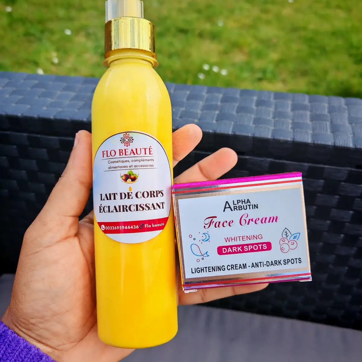 Lait corporelle et crème visage