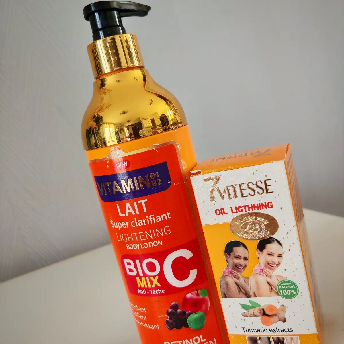 Lait corporelle et huile