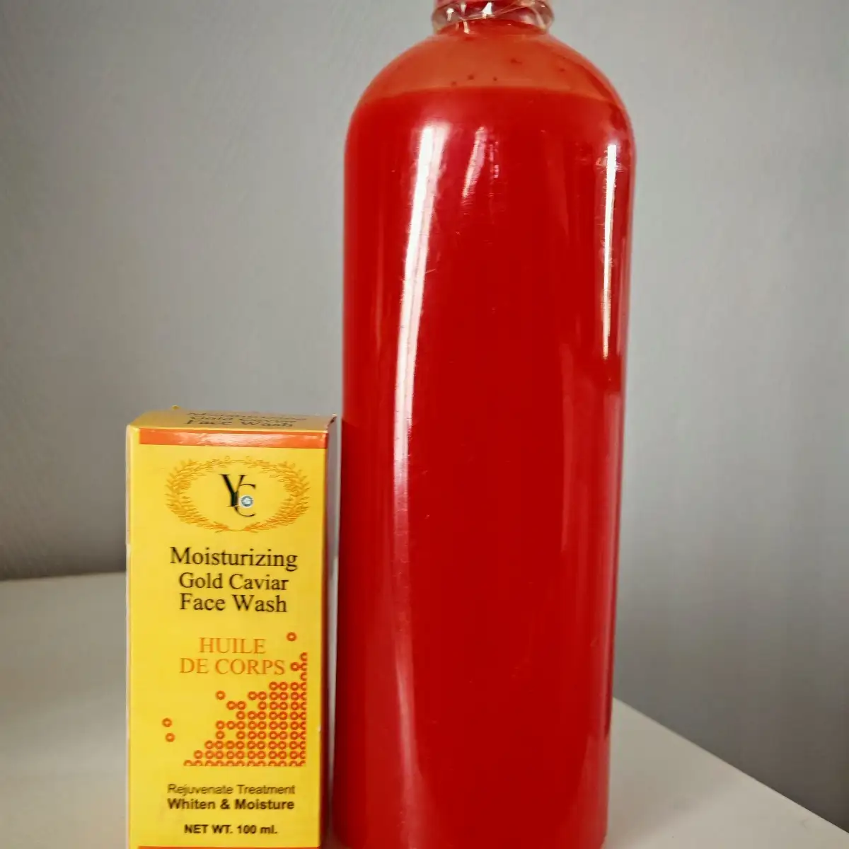 Gel douche et huile